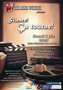 Vocal Mania Spectacles - Affiche Spectacle Silence Ca tourne