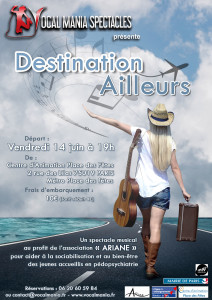 Vocal Mania - Affiche Spectacle Destination ailleurs